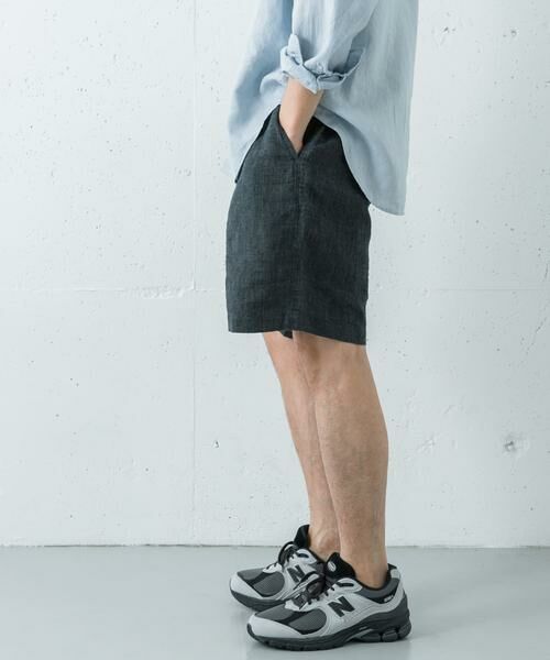 URBAN RESEARCH / アーバンリサーチ ショート・ハーフ・半端丈パンツ | LINEN CHAMBRAY SHORTS | 詳細19