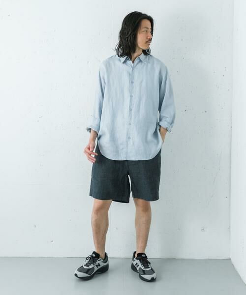 URBAN RESEARCH / アーバンリサーチ ショート・ハーフ・半端丈パンツ | LINEN CHAMBRAY SHORTS | 詳細20