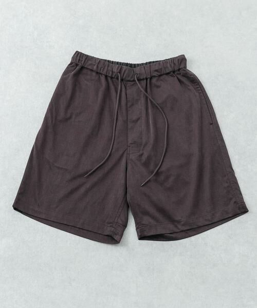 URBAN RESEARCH / アーバンリサーチ ショート・ハーフ・半端丈パンツ | WASHABLE CUPRO SHORTS（ブラウン）