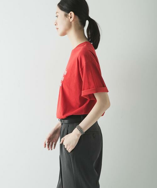 URBAN RESEARCH / アーバンリサーチ Tシャツ | シアープリントカラーTシャツ | 詳細4