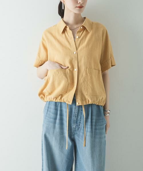 URBAN RESEARCH / アーバンリサーチ シャツ・ブラウス | ラミーレーヨンハーフスリーブシャツ（ベージュ系その他）