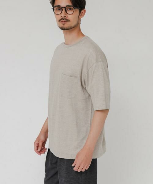 URBAN RESEARCH / アーバンリサーチ Tシャツ | 『別注』YLEVE×URBAN RESEARCH　LINEN POCKET T-SHIRTS | 詳細8