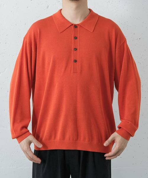 URBAN RESEARCH / アーバンリサーチ ニット・セーター | crepuscule　Long-Sleeve Polo | 詳細1