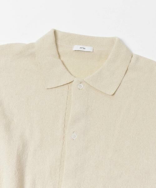 URBAN RESEARCH / アーバンリサーチ ニット・セーター | ATON　C/W BOUCLE POLO CARDIGAN | 詳細2