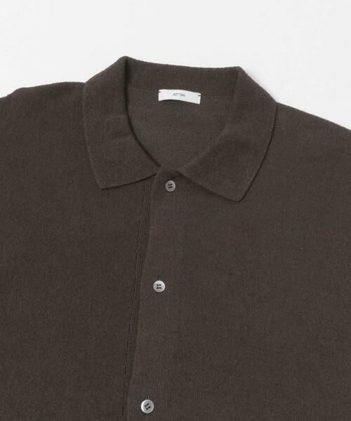 URBAN RESEARCH / アーバンリサーチ ニット・セーター | ATON　C/W BOUCLE POLO CARDIGAN | 詳細4