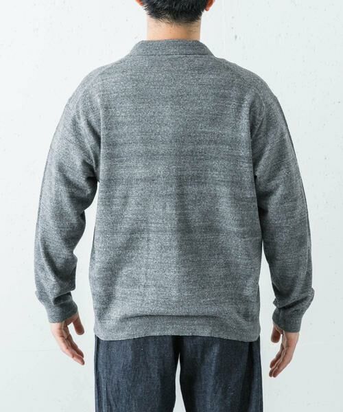 URBAN RESEARCH / アーバンリサーチ ニット・セーター | ATON　C/W BOUCLE POLO CARDIGAN | 詳細7