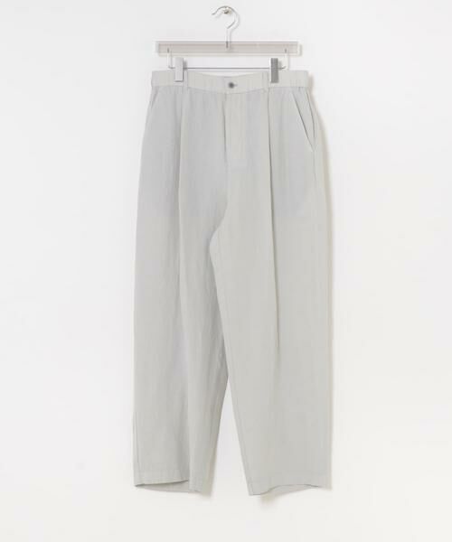 URBAN RESEARCH / アーバンリサーチ その他パンツ | ATON　COTTON LINEN VOILE LOOSE FIT PANTS（ブルー）