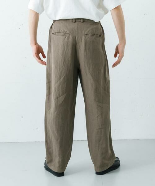 URBAN RESEARCH / アーバンリサーチ その他パンツ | ATON　COTTON LINEN VOILE LOOSE FIT PANTS | 詳細5