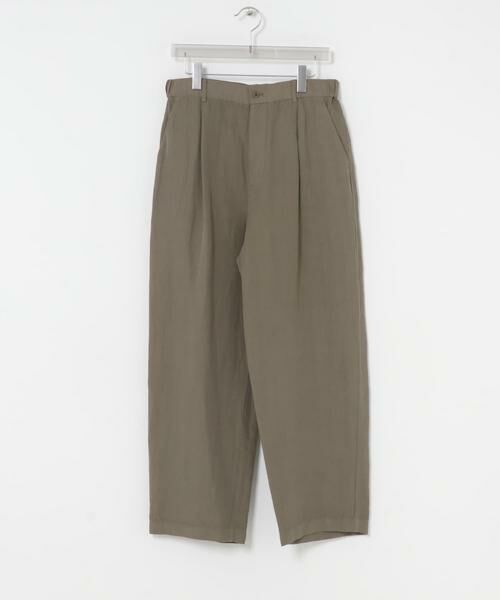 URBAN RESEARCH / アーバンリサーチ その他パンツ | ATON　COTTON LINEN VOILE LOOSE FIT PANTS（ベージュ）