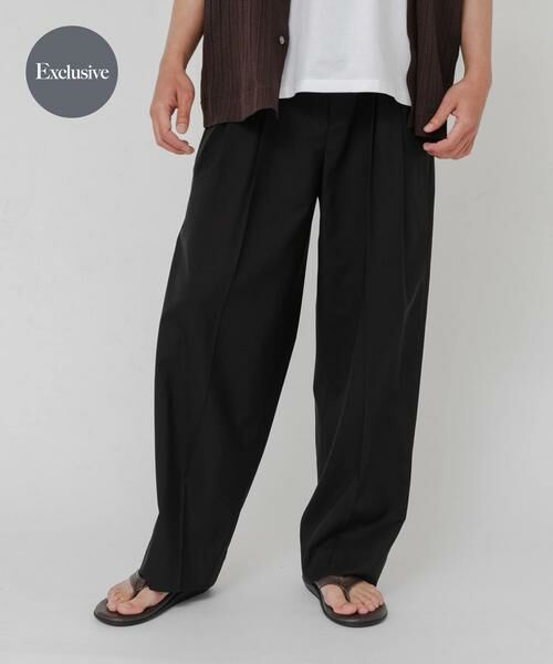 URBAN RESEARCH / アーバンリサーチ その他パンツ | 『別注』YLEVE×URBAN RESEARCH　S120S WOOL 3TACK PANTS（ブラック）