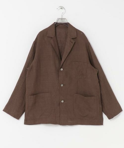 URBAN RESEARCH / アーバンリサーチ その他アウター | YLEVE　LINEN POPLIN JACKET（ブラウン）