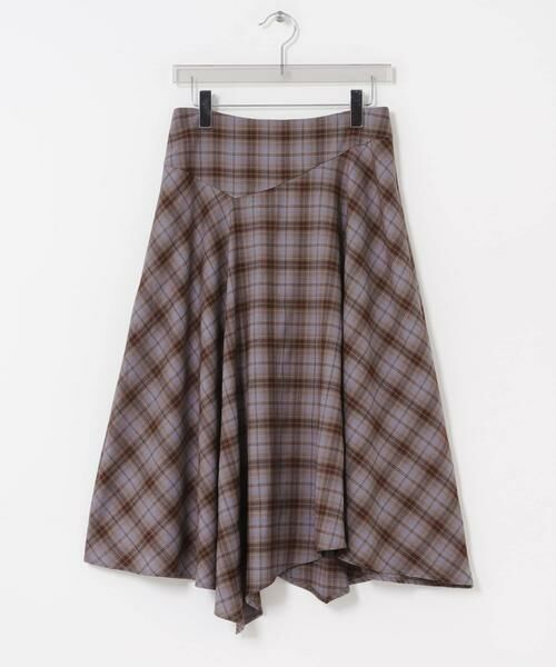 URBAN RESEARCH / アーバンリサーチ スカート | Studio Doe　ASYMMETRICAL PLAID SKIRT | 詳細1