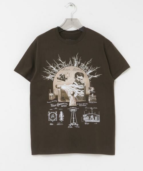 URBAN RESEARCH / アーバンリサーチ Tシャツ | Cotton Expressions　TESLA T-SHIRTS（ブラウン）