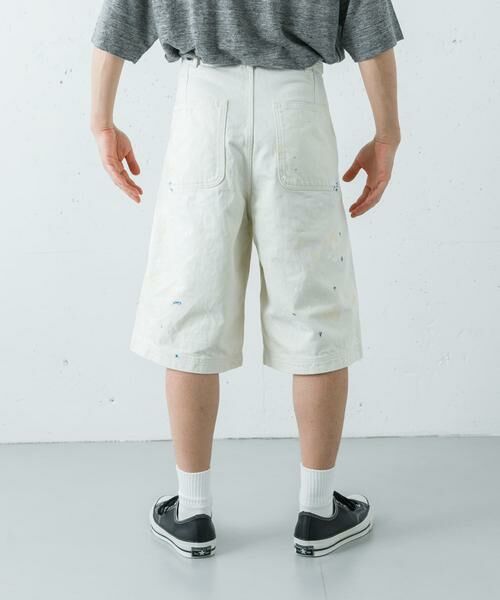 URBAN RESEARCH / アーバンリサーチ ショート・ハーフ・半端丈パンツ | YLEVE　HAND PAINT DENIM SHORTS | 詳細2
