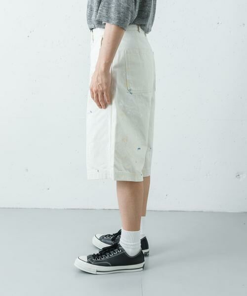 URBAN RESEARCH / アーバンリサーチ ショート・ハーフ・半端丈パンツ | YLEVE　HAND PAINT DENIM SHORTS | 詳細3