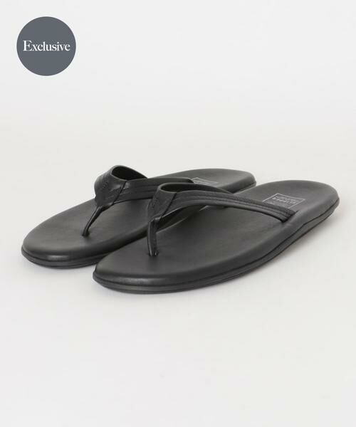 URBAN RESEARCH / アーバンリサーチ サンダル | 『別注』ISLAND SLIPPER×URBAN RESEARCH　ナローストラップサンダル（ブラック）