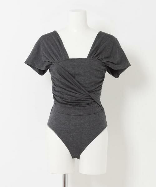 URBAN RESEARCH / アーバンリサーチ その他トップス | GANNI　MODAL DRAPED BODYSUIT | 詳細1