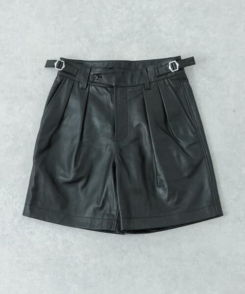 URBAN RESEARCH / アーバンリサーチ ショート・ハーフ・半端丈パンツ | new basic　BUFFALOCALF GURKHA SHORTS（ブラック）
