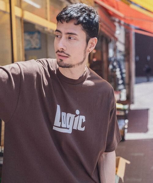 URBAN RESEARCH / アーバンリサーチ Tシャツ | LOGIC ONE LOGO T-SHIRTS（ブラウン）