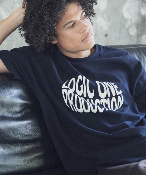 URBAN RESEARCH / アーバンリサーチ Tシャツ | LOGIC ONE LOGO T-SHIRTS（ネイビー）