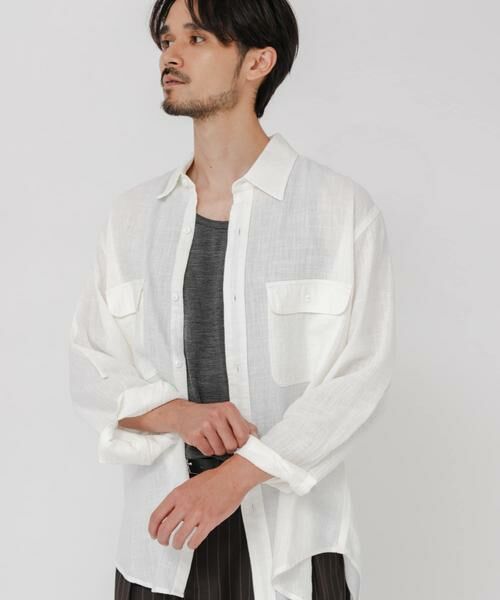 URBAN RESEARCH / アーバンリサーチ シャツ・ブラウス | SANDWASH LINEN WORK SHIRTS | 詳細23