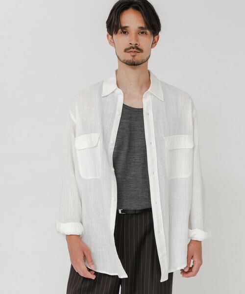 URBAN RESEARCH / アーバンリサーチ シャツ・ブラウス | SANDWASH LINEN WORK SHIRTS | 詳細24