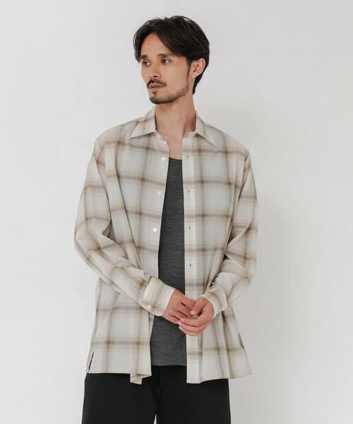 URBAN RESEARCH / アーバンリサーチ シャツ・ブラウス | SHEER CH SQUARE CUT SHIRTS | 詳細12