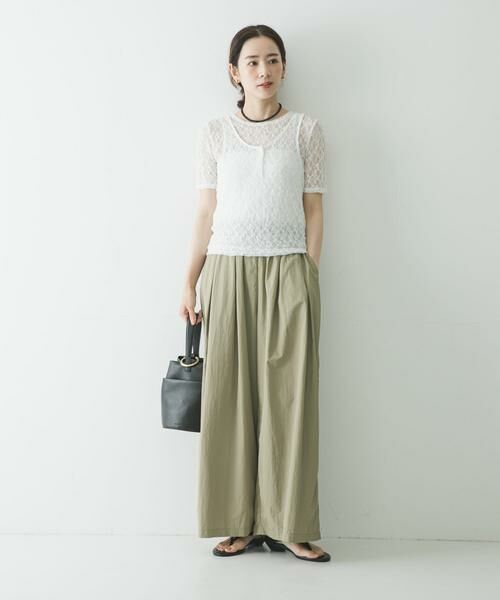 URBAN RESEARCH / アーバンリサーチ Tシャツ | ストレッチレースコンパクトTシャツ | 詳細6