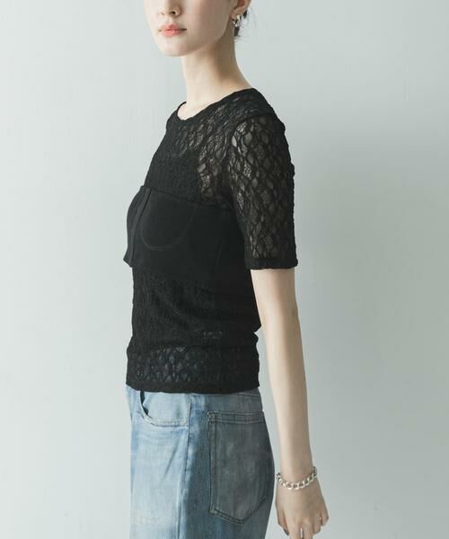 URBAN RESEARCH / アーバンリサーチ Tシャツ | ストレッチレースコンパクトTシャツ | 詳細11
