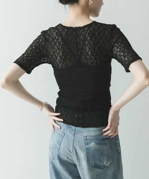 URBAN RESEARCH / アーバンリサーチ Tシャツ | ストレッチレースコンパクトTシャツ | 詳細12