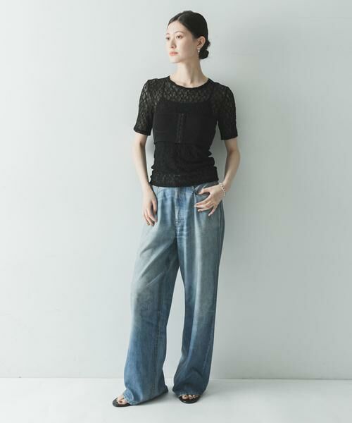 URBAN RESEARCH / アーバンリサーチ Tシャツ | ストレッチレースコンパクトTシャツ | 詳細15