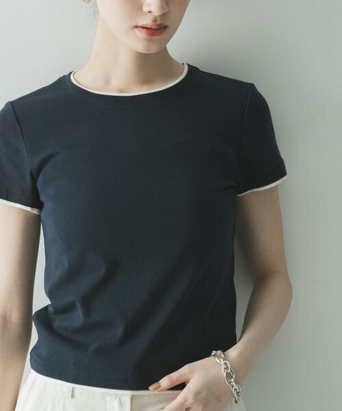 URBAN RESEARCH / アーバンリサーチ Tシャツ | レイヤードライクTシャツ（ネイビー）