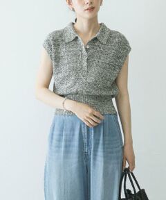 URBAN RESEARCH / アーバンリサーチ ニット・セーター | シャツカラーメッシュニット