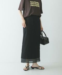 URBAN RESEARCH / アーバンリサーチ ロング・マキシ丈スカート | シアーメッシュストレートスカート
