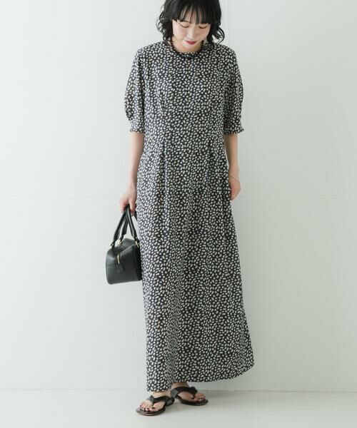 URBAN RESEARCH / アーバンリサーチ ワンピース | フラワープリントタックデザインワンピース | 詳細15
