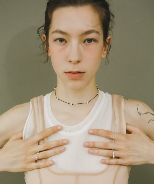 URBAN RESEARCH / アーバンリサーチ ネックレス・ペンダント・チョーカー | decor『デコール』　ROW CODE NECKLACE（ホワイト系その他）