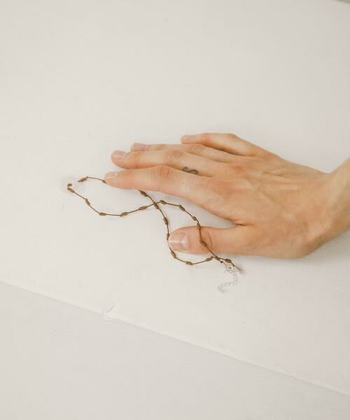 URBAN RESEARCH / アーバンリサーチ ネックレス・ペンダント・チョーカー | decor『デコール』　TIE CODE NECKLACE（ブラウン）