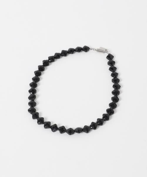 URBAN RESEARCH / アーバンリサーチ ネックレス・ペンダント・チョーカー | decor『デコール』　FLOWER GEM NECKLACE（ブラック）