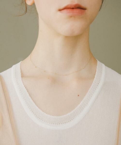 URBAN RESEARCH / アーバンリサーチ ネックレス・ペンダント・チョーカー | decor『デコール』　K10 DOT NECKLACE（ゴールド）