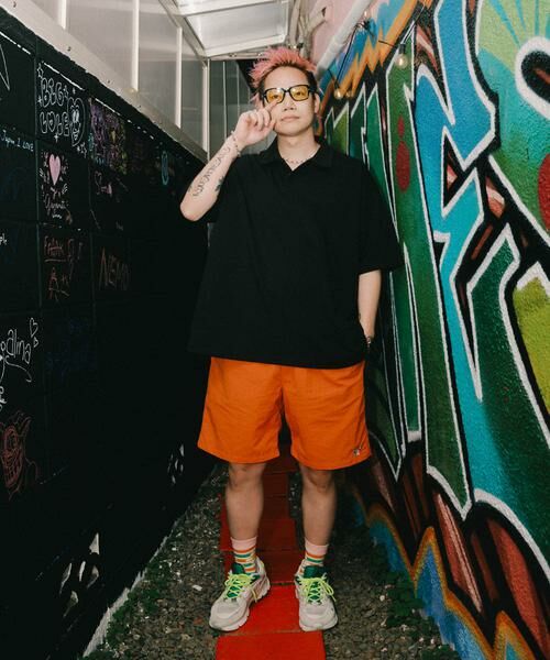 URBAN RESEARCH / アーバンリサーチ ショート・ハーフ・半端丈パンツ | Wide Dad　GRAPHIC SHORTS WITH HATCH | 詳細3