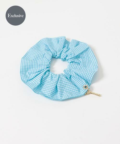 URBAN RESEARCH / アーバンリサーチ ヘアゴム・シュシュ | GANNI　EXCLUSIVE SCRUNCHIE（ブルー系その他）
