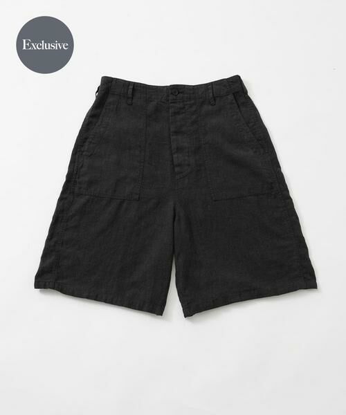 URBAN RESEARCH / アーバンリサーチ ショート・ハーフ・半端丈パンツ | 『別注』LE VETEMENT ATLANTIQUE×URBAN RESEARCH ワークショーツ(ブラック)