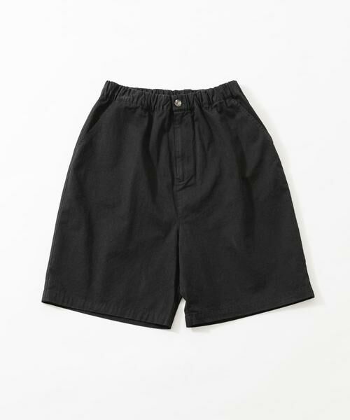 URBAN RESEARCH / アーバンリサーチ ショート・ハーフ・半端丈パンツ | WASHED CHINO EASY SHORTS（ブラック）