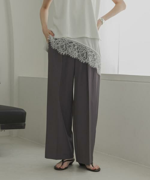 URBAN RESEARCH / アーバンリサーチ その他パンツ | 『UVカット/イージーケア』ドライギャバツータックパンツ（グレー）
