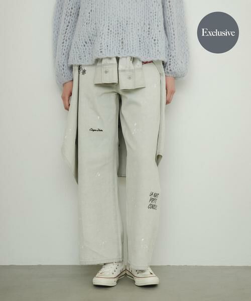 URBAN RESEARCH / アーバンリサーチ デニムパンツ | 『別注』PICCADILLY×URBAN RESEARCH 刺繍デニムパンツ(グレー系その他)