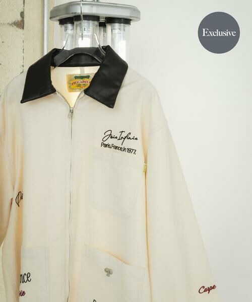 URBAN RESEARCH / アーバンリサーチ その他アウター | 『別注』PICCADILLY×URBAN RESEARCH　刺繍カバーオール（ナチュラル）