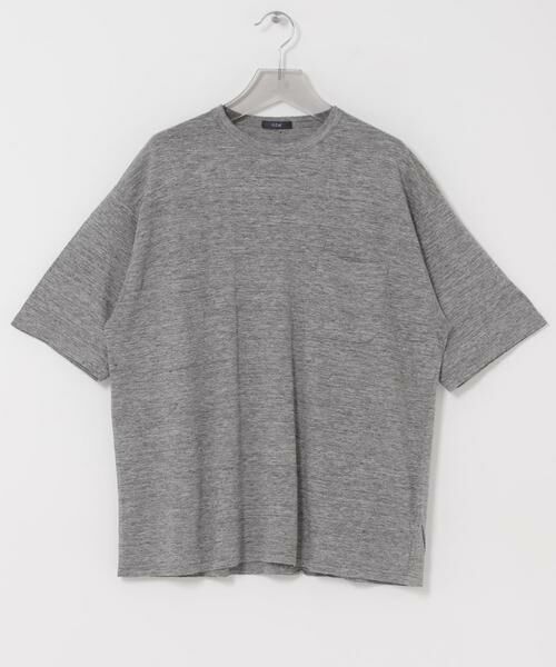 URBAN RESEARCH / アーバンリサーチ Tシャツ | YLEVE　LINEN POCKET T-SHIRTS（グレー）