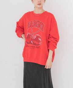 URBAN RESEARCH / アーバンリサーチ スウェット | GANNI　ISOLI CREWNECK CHERRY
