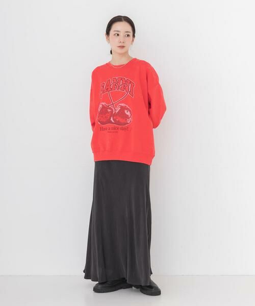 URBAN RESEARCH / アーバンリサーチ スウェット | GANNI　ISOLI CREWNECK CHERRY | 詳細4