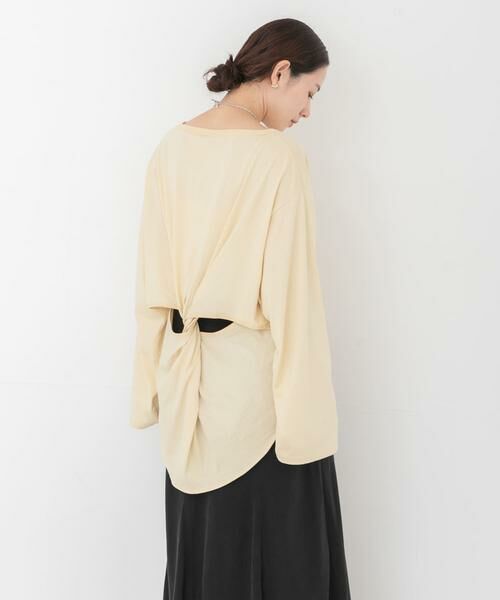 URBAN RESEARCH / アーバンリサーチ Tシャツ | HAKUJI　BACK TWIST PULLOVER（イエロー）
